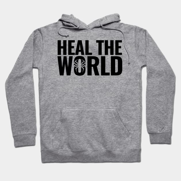 Heal The World (black) Hoodie by iSymbiote